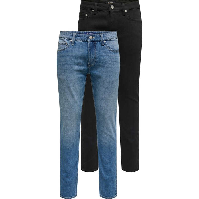 Only & Sons Džínsy ONSWARP modrá denim / čierna 65365725