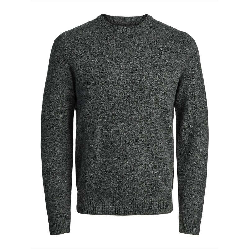 JACK & JONES Sveter JJ čierna melírovaná 65663997