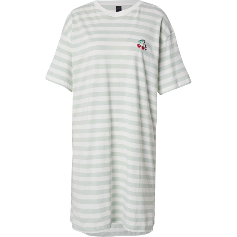 Hunkemöller Nočná košieľka zelená / pastelovo zelená / karmínovo 65892925