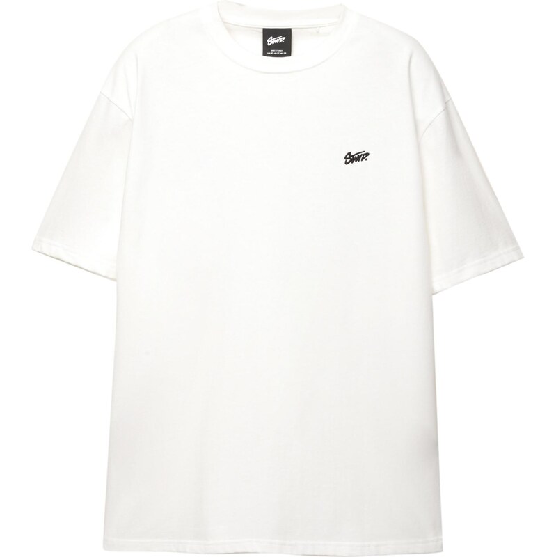 Pull&Bear Tričko STWD dymovo modrá / farby bahna / čierna / biela 65475316