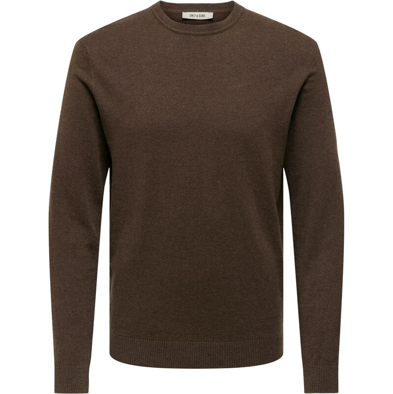 Only & Sons Sveter ONSLOUI tmavohnedá 65906312