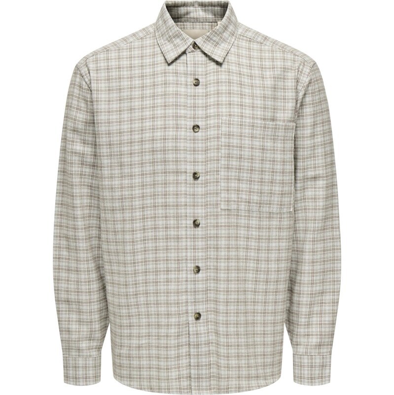 Only & Sons Košeľa ONSGUDMUND pastelovo modrá / brokátová 65664032