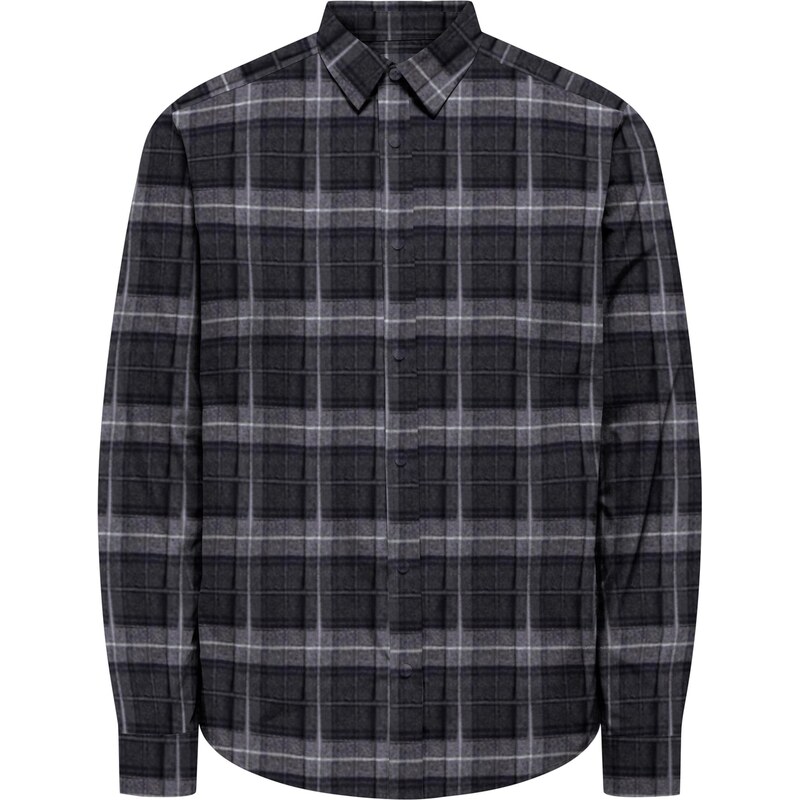 Only & Sons Košeľa ONSKIM čierna / biela 65664034