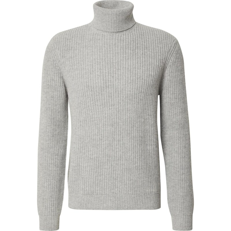 DAN FOX APPAREL Sveter Georg sivá melírovaná 65892973