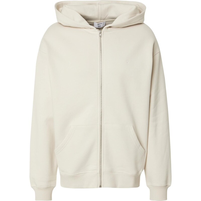 DAN FOX APPAREL Tepláková bunda Fabian šedobiela 65365855