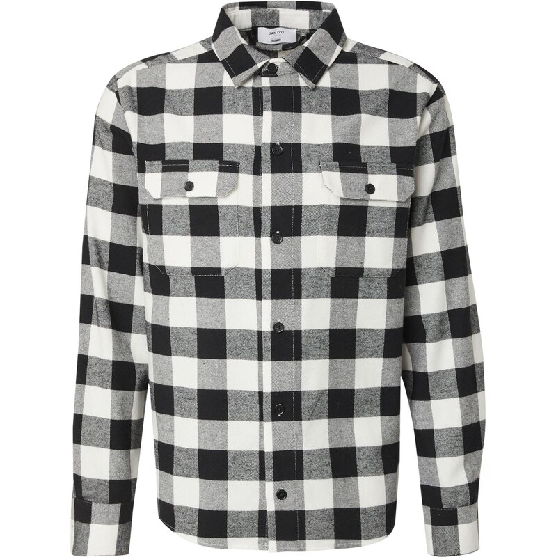DAN FOX APPAREL Košeľa Efe čierna / biela 65365865