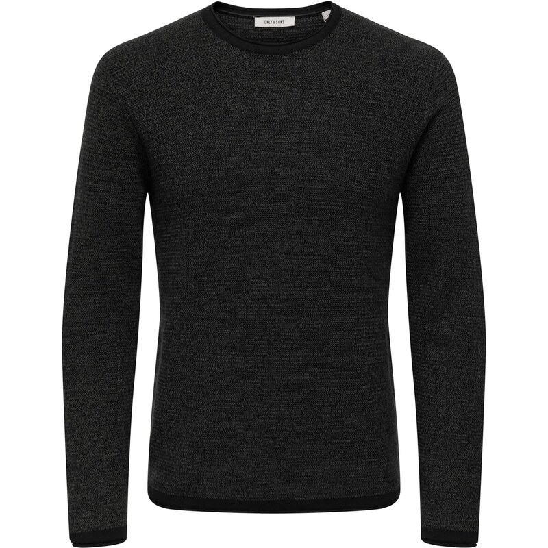 Only & Sons Sveter ONSERIC čierna melírovaná 65861825