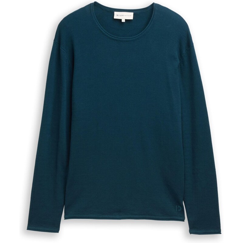 TOM TAILOR DENIM Sveter petrolejová 65773274