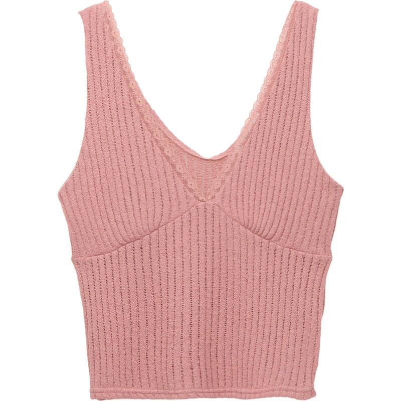 Pull&Bear Vyšívaný top pitaya 65886614
