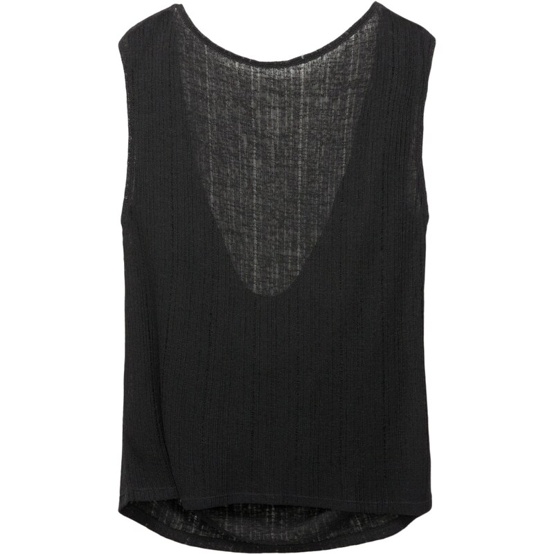 Pull&Bear Vyšívaný top čierna 65886873