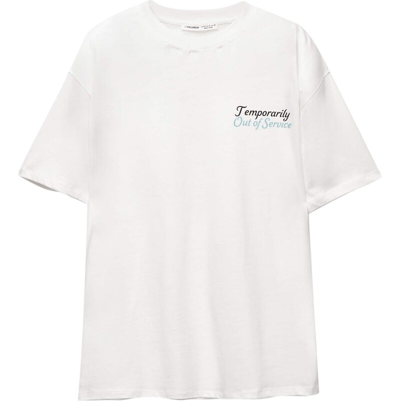 Pull&Bear Tričko TV vodová / hnedá / čierna / biela 65890061