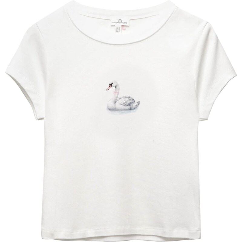 Pull&Bear Tričko PACIFIC svetlosivá / ružová / čierna 65890074