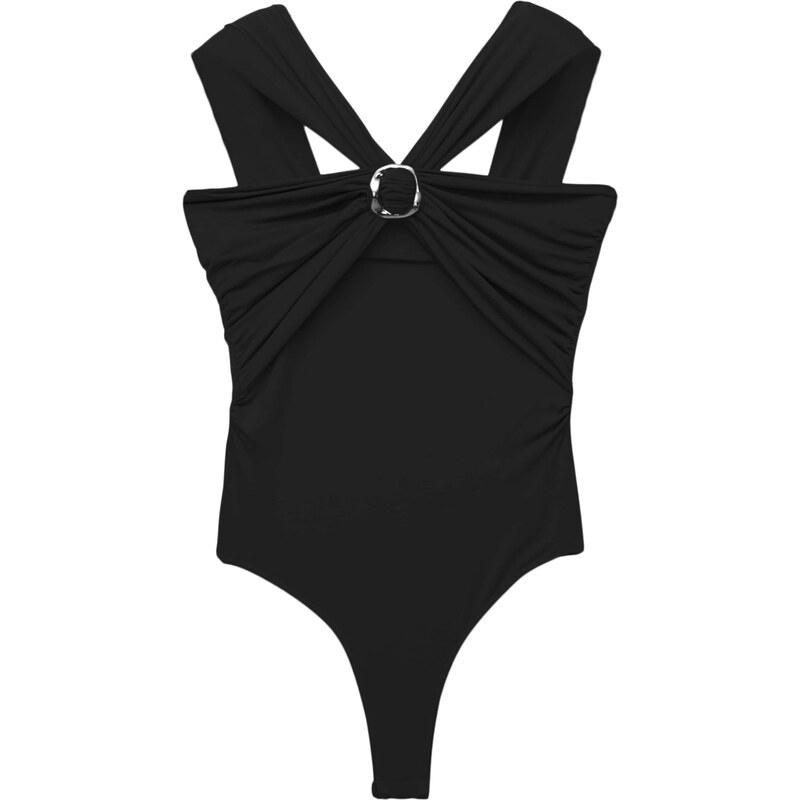 Pull&Bear Košeľové body čierna 65892227