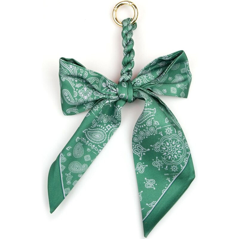 Blaire Prívesok na kabelku mašľa zelená 65366835