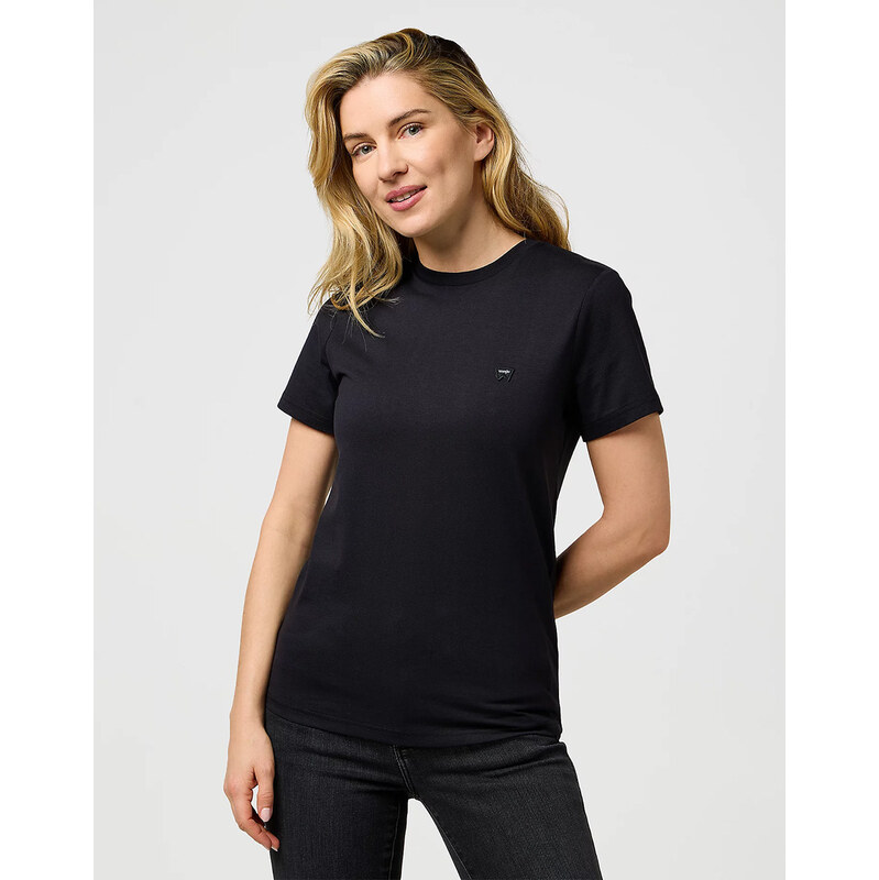 Triko WRANGLER SIGN OFF TEE BLACK 112373023 65371794
