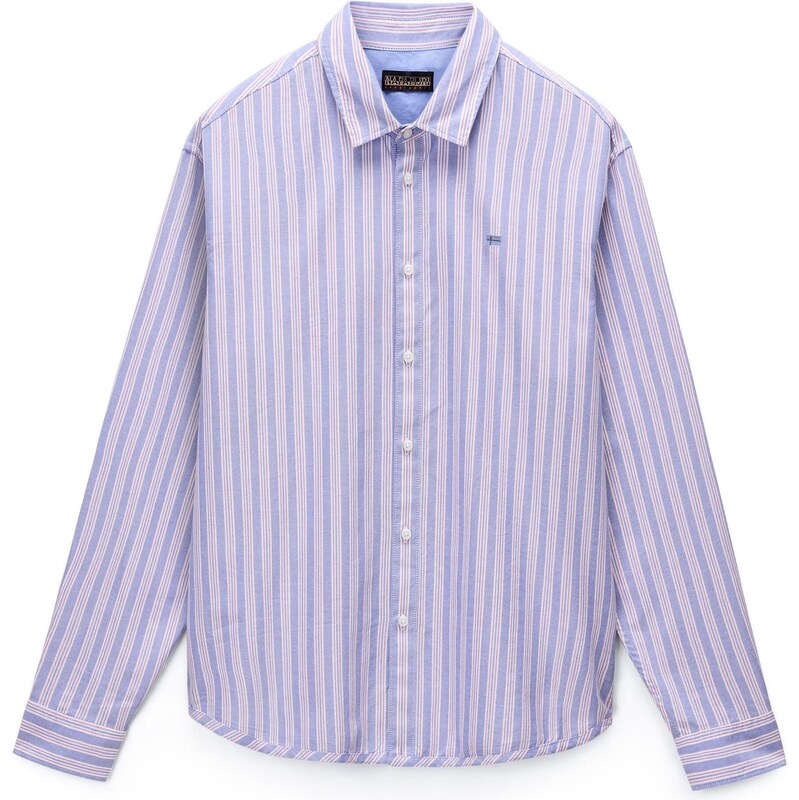 NAPAPIJRI Košeľa G-Terra levanduľová / mandarínková / biela 65887239