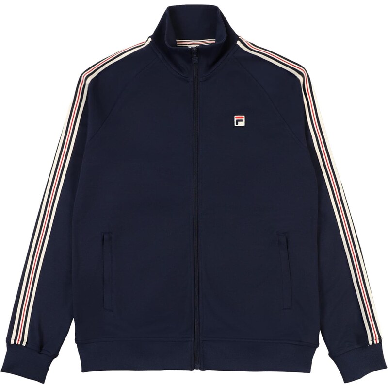 FILA Tepláková bunda Biella tmavomodrá / červená / biela 65460810