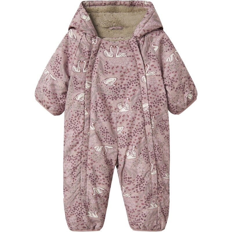 NAME IT Funkčný komplet NBFSNOW05 sivá / baklažánová / svetlofialová / 65373135