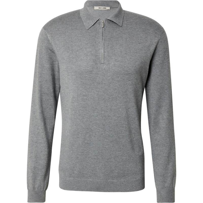 Only & Sons Sveter ONSWYLER sivá melírovaná 65861836