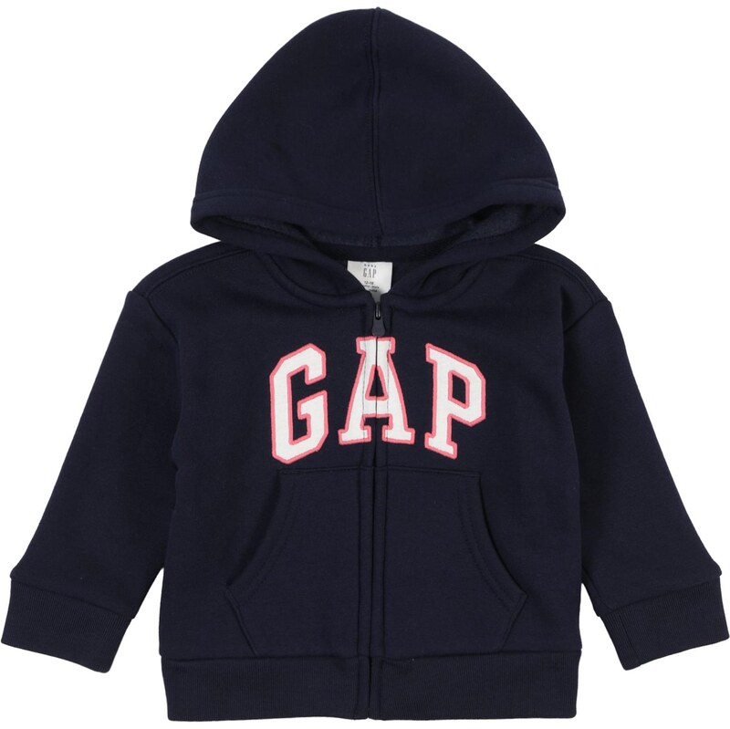 GAP Tepláková bunda námornícka modrá / koralová / biela 65373162