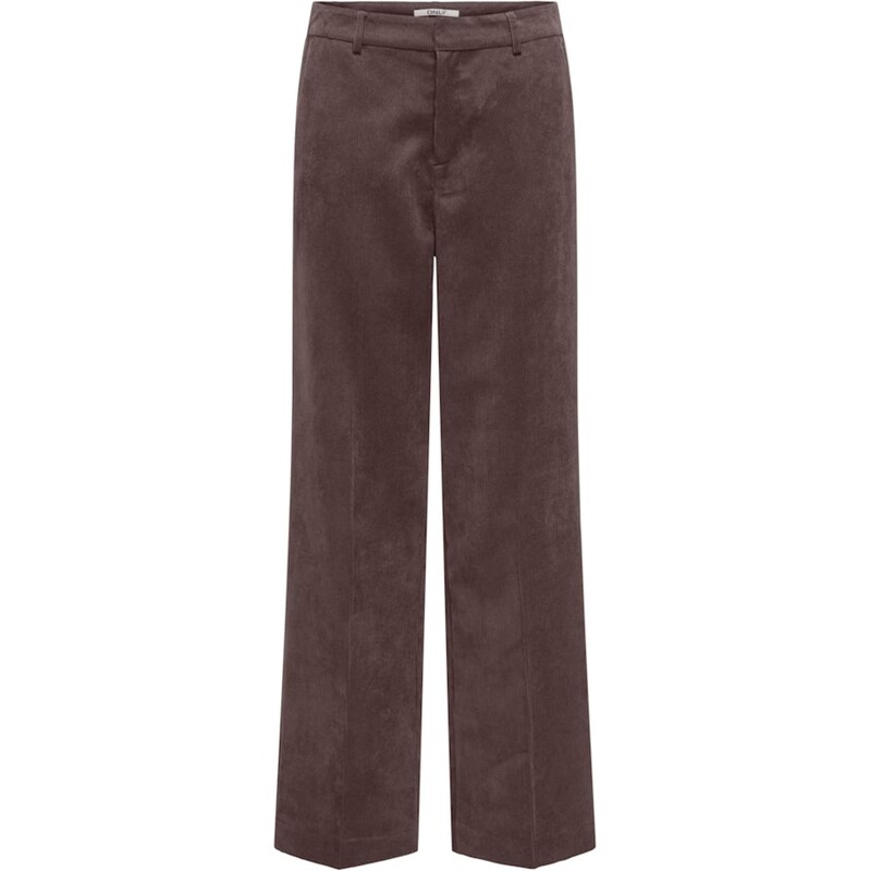 ONLY Nohavice s pukmi ONLKATEY čokoládová 65893150