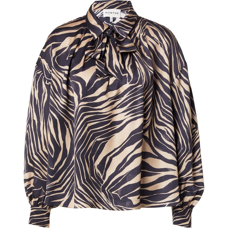 Munthe Blúzka LOVELLA farba ťavej srsti / čierna 66120022