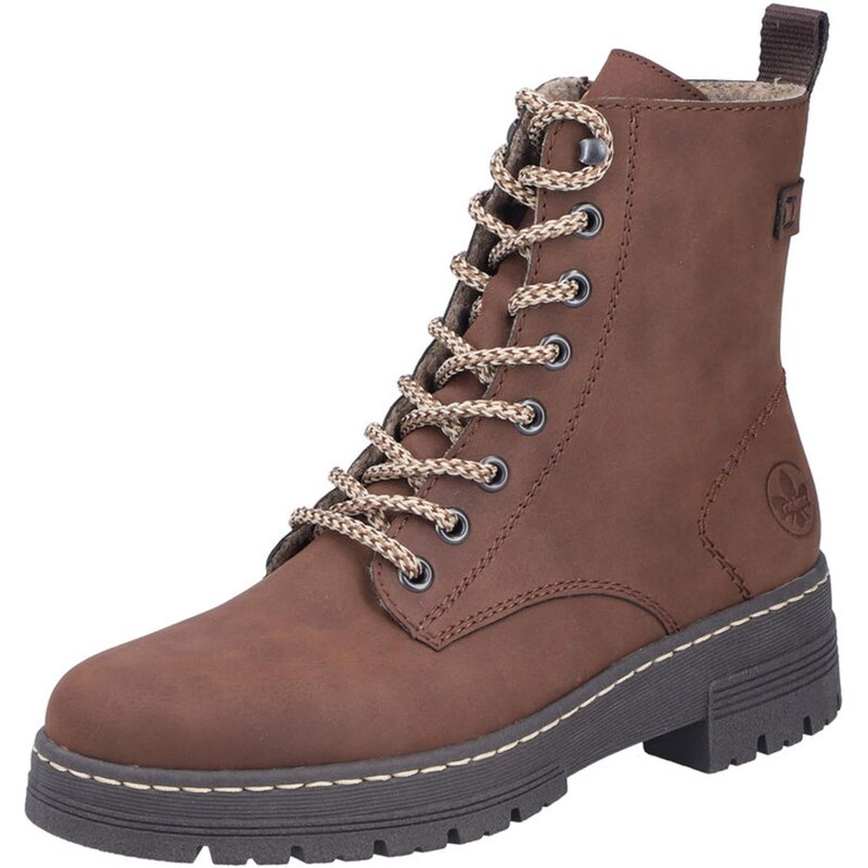 Rieker Šnurovacie členkové čižmy hnedá 65373052