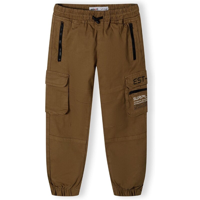 MINOTI Nohavice hnedá / čierna / biela 65694844