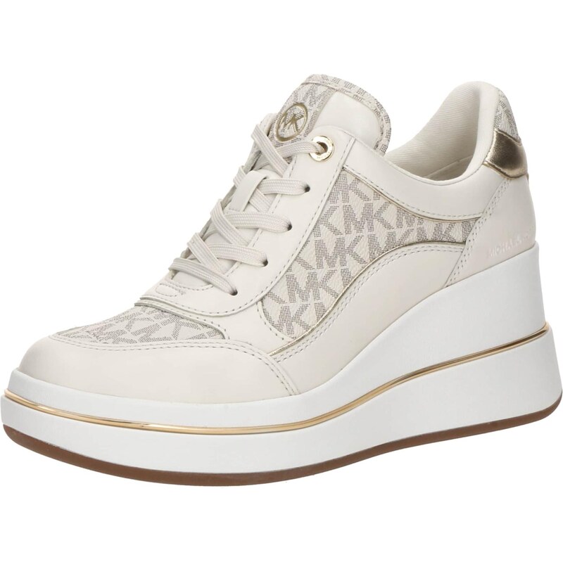 MICHAEL Michael Kors Nízke tenisky EMMY svetlobéžová / zlatá / čierna 65373215