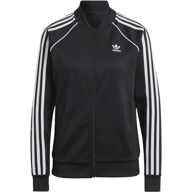 ADIDAS ORIGINALS Tepláková bunda Adicolor Classics čierna / biela 65376905