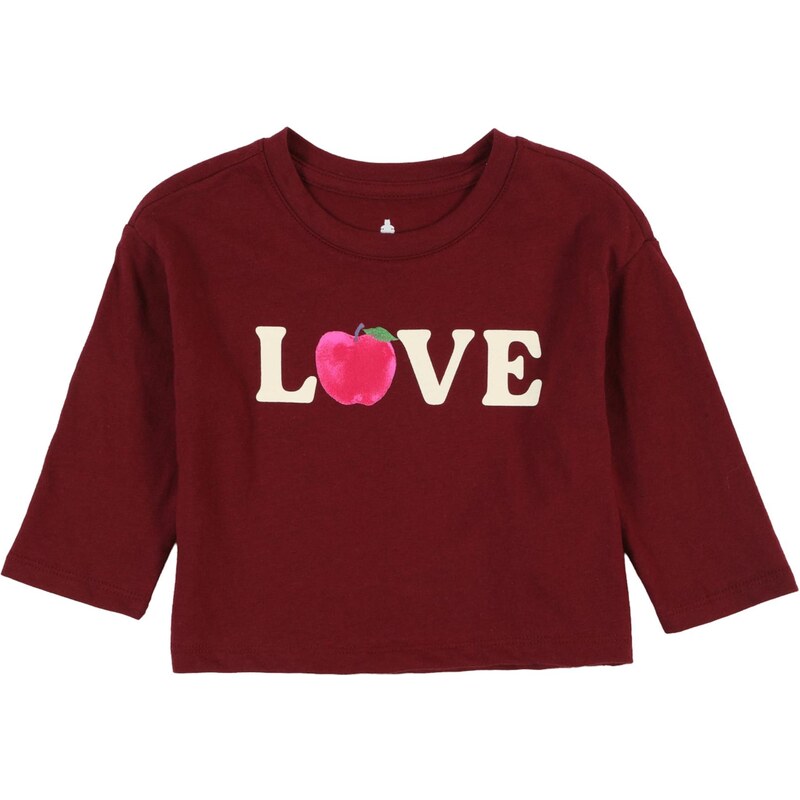 GAP Tričko slonová kosť / tmavoružová / bordová 65664257