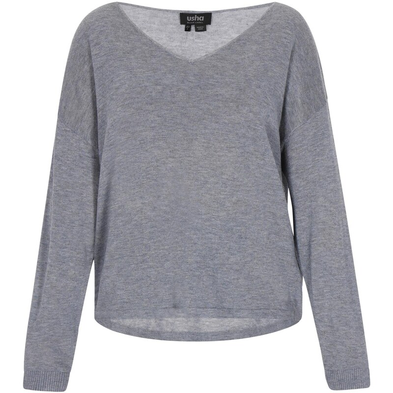usha BLACK LABEL Sveter sivá 65884580