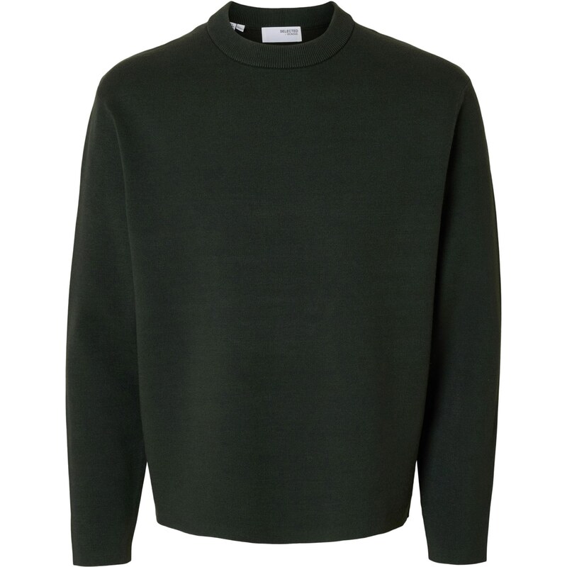 SELECTED Sveter SLHTELLER tmavozelená 66009135