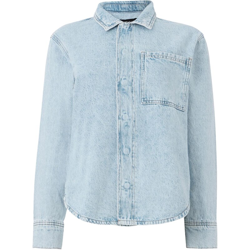 PIECES Blúzka PCJOPHINE modrá denim 65696048