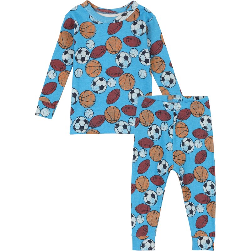 GAP Pyžamo azúrová / tmavohnedá / čierna / biela 65893156