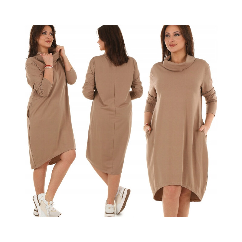 Fashionweek Dámske šaty pohodlné teplákové MF653 65376081