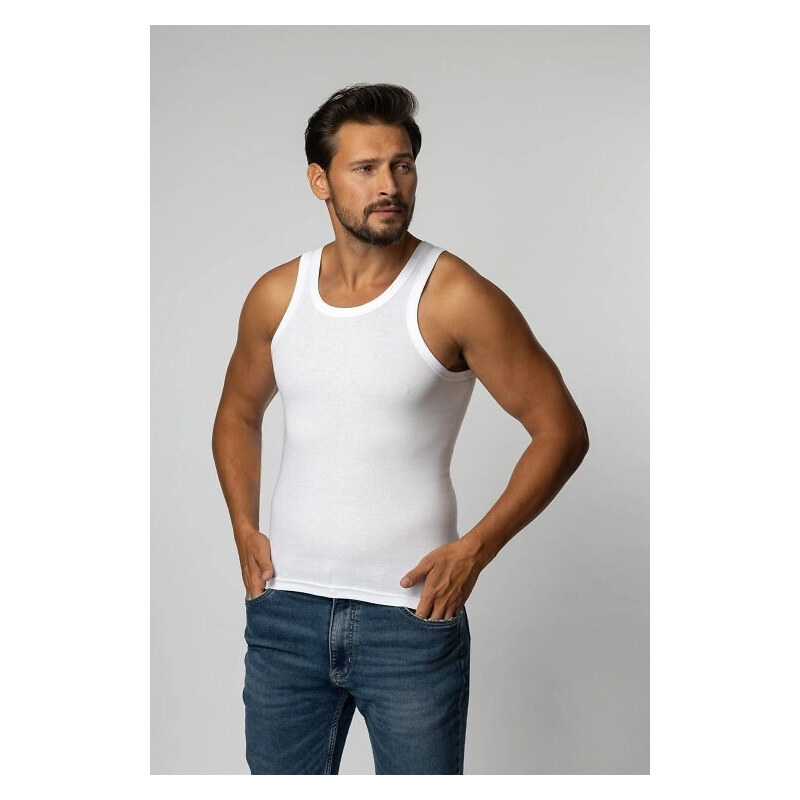 Biely pánsky nátelník na ramienkach Szata Tadeusz 34762451