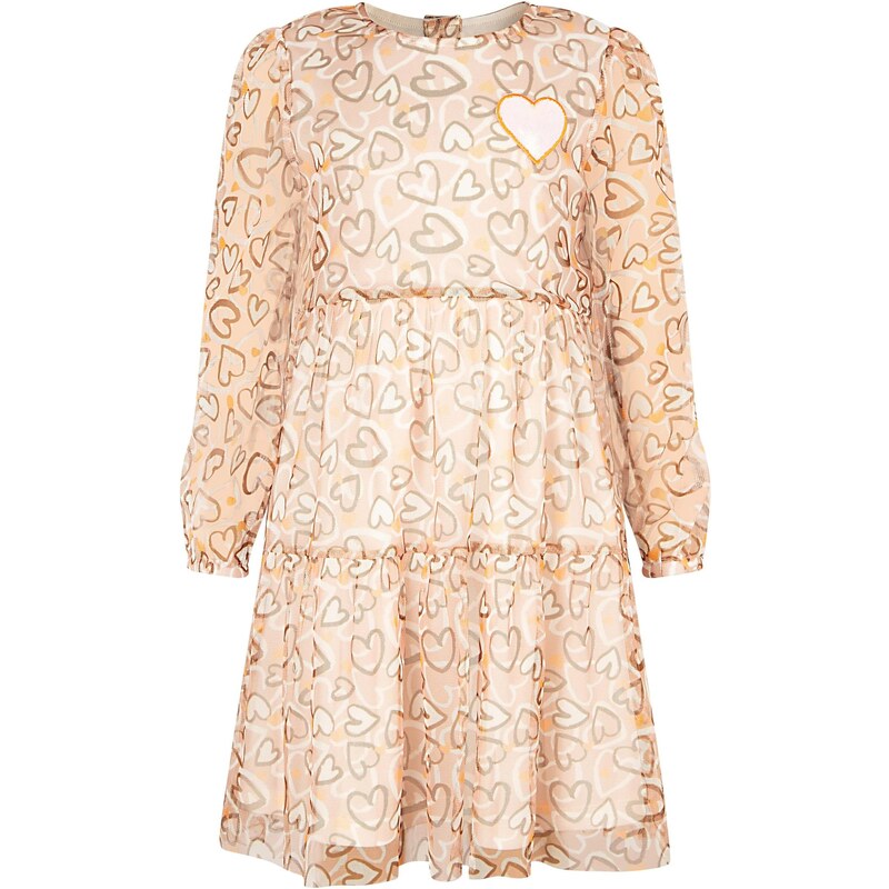 happy girls Šaty béžová / čokoládová / oranžová / biela 65889759