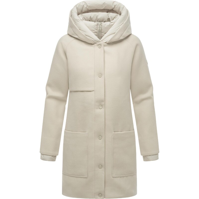 NAVAHOO Zimný kabát Flauschwunder 14 sivobéžová 65694218