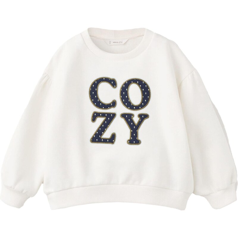 MANGO KIDS Mikina COZY námornícka modrá / žltá / šedobiela 65494567