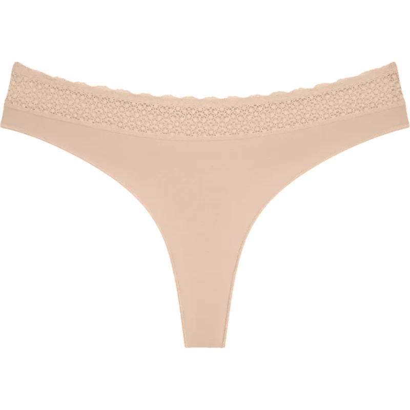 Dámske tangá Feel of Modal String 3P - YELLOW - béžová 0026 - TRIUMPH 65550740