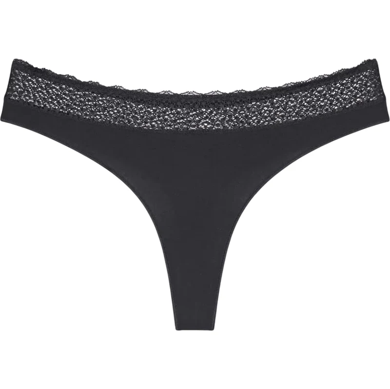 Dámske tangá Feel of Modal String 3P - BLACK - black 0004 - TRIUMPH 65550739