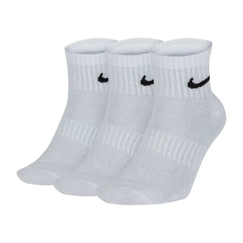 Pánske ľahké členkové ponožky 3PAC Everyday M SX7677-100 White - Nike 65722488