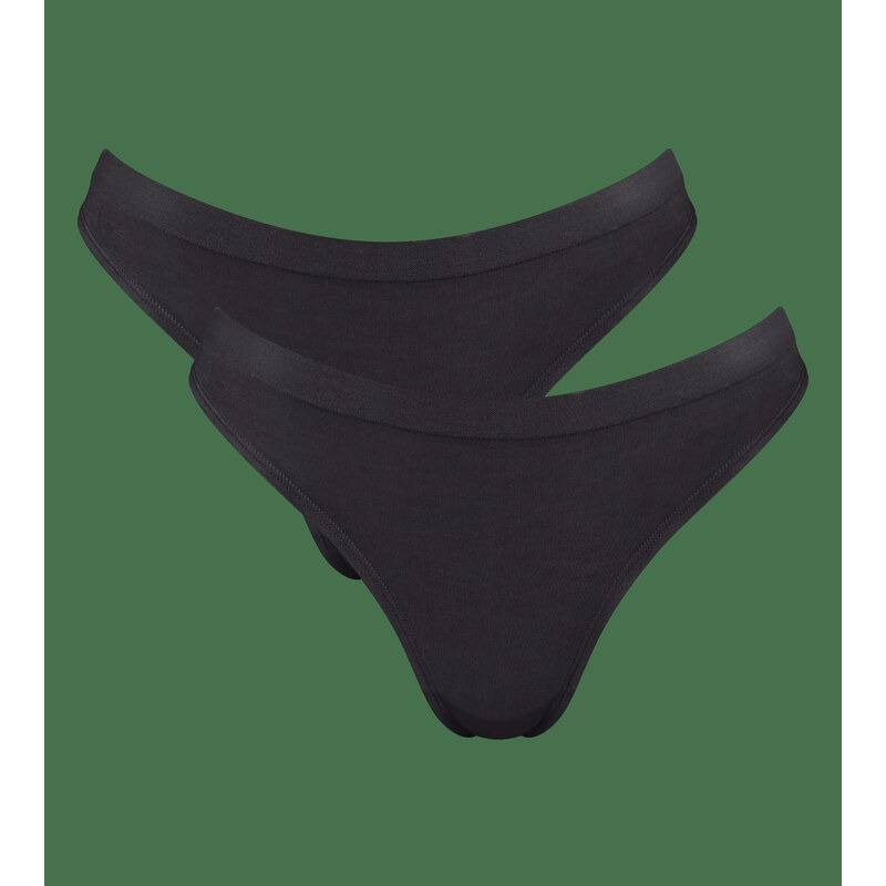 sloggi GO Sense Thong 2P - BLACK - SLOGGI BLACK - SLOGGI 65722881