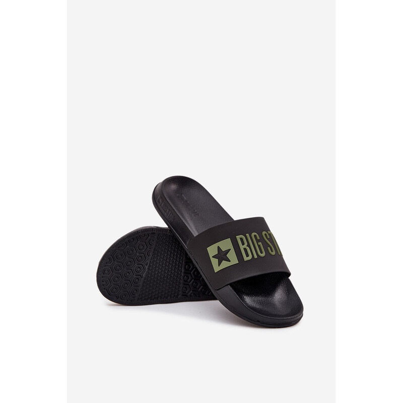 Big Star Shoes Pánske papuče Big Star - čierne 65448970