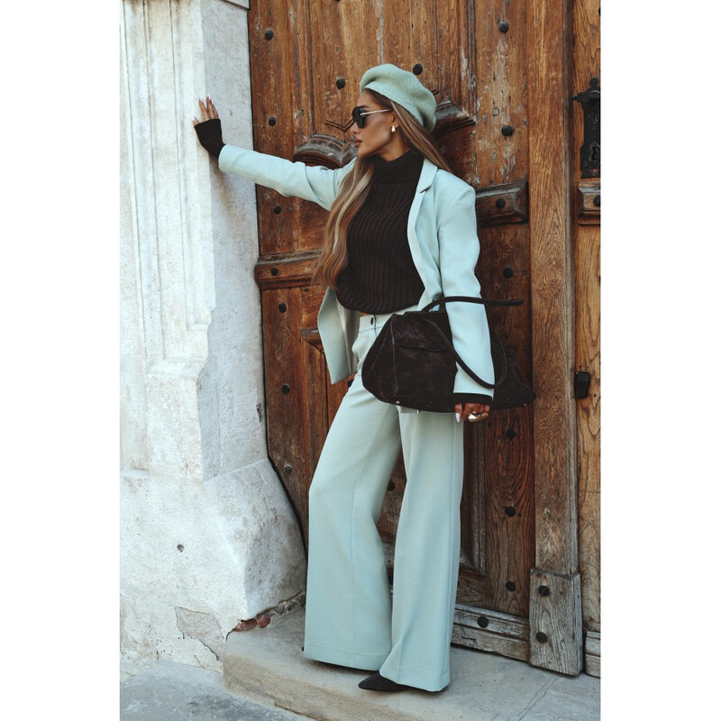 Moe M875 Široké nohavice - mätové 67711245