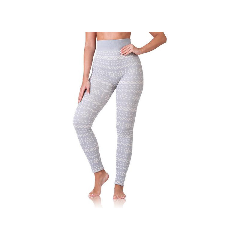 Dámske zimné legíny RELAX & GO CUDDLE LEGGINGS - BELLINDA - sivé 65723183