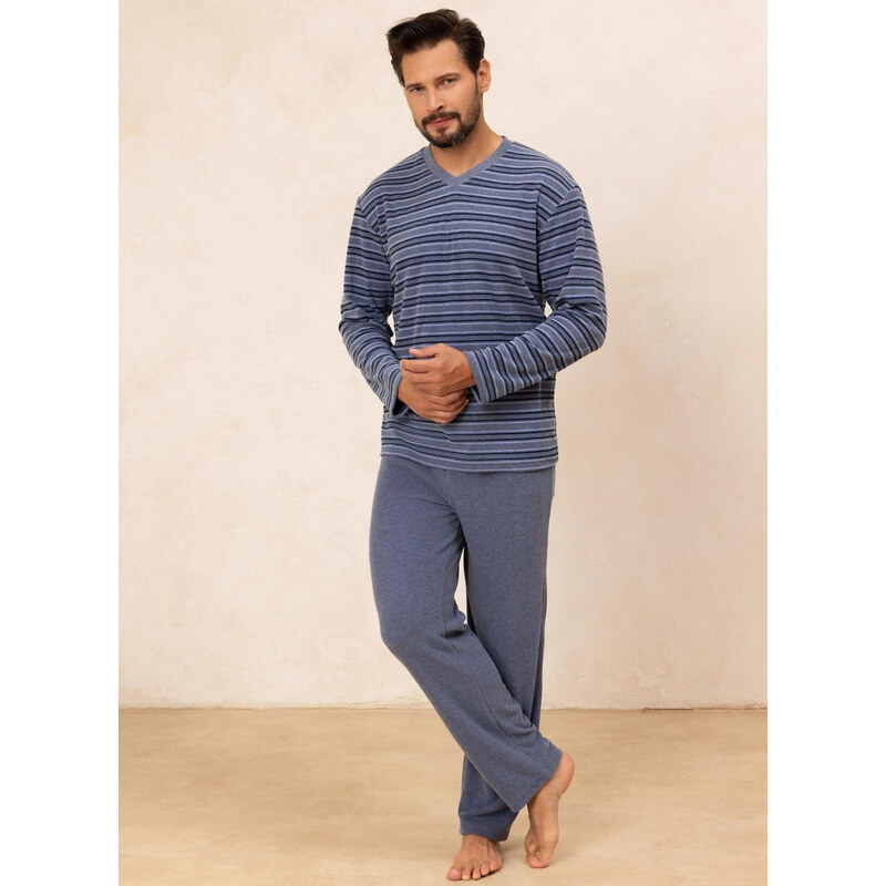 Regina 490 long/r 2XL Z25/26 pánske froté pyžamo 65449985