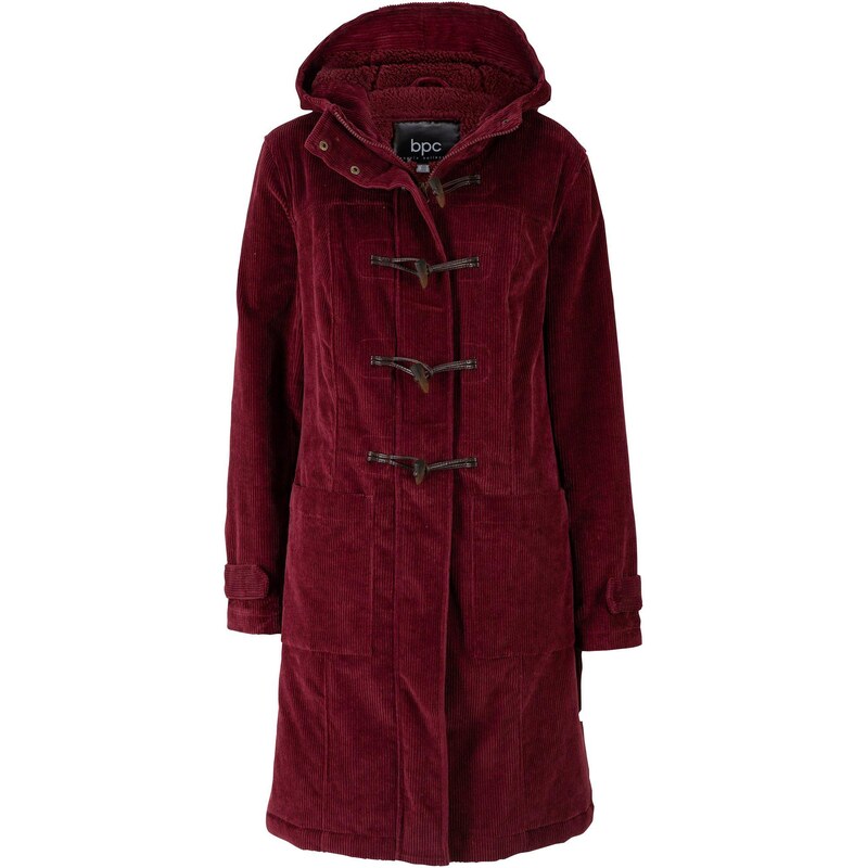 bonprix Prešívaný kabát v polovičnej dĺžke, farba červená 44973387