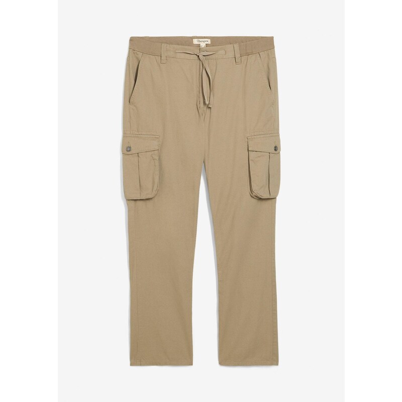 bonprix Kapsáčové nohavice Regular Fit z čistej bavlny, rovné, farba 65380689